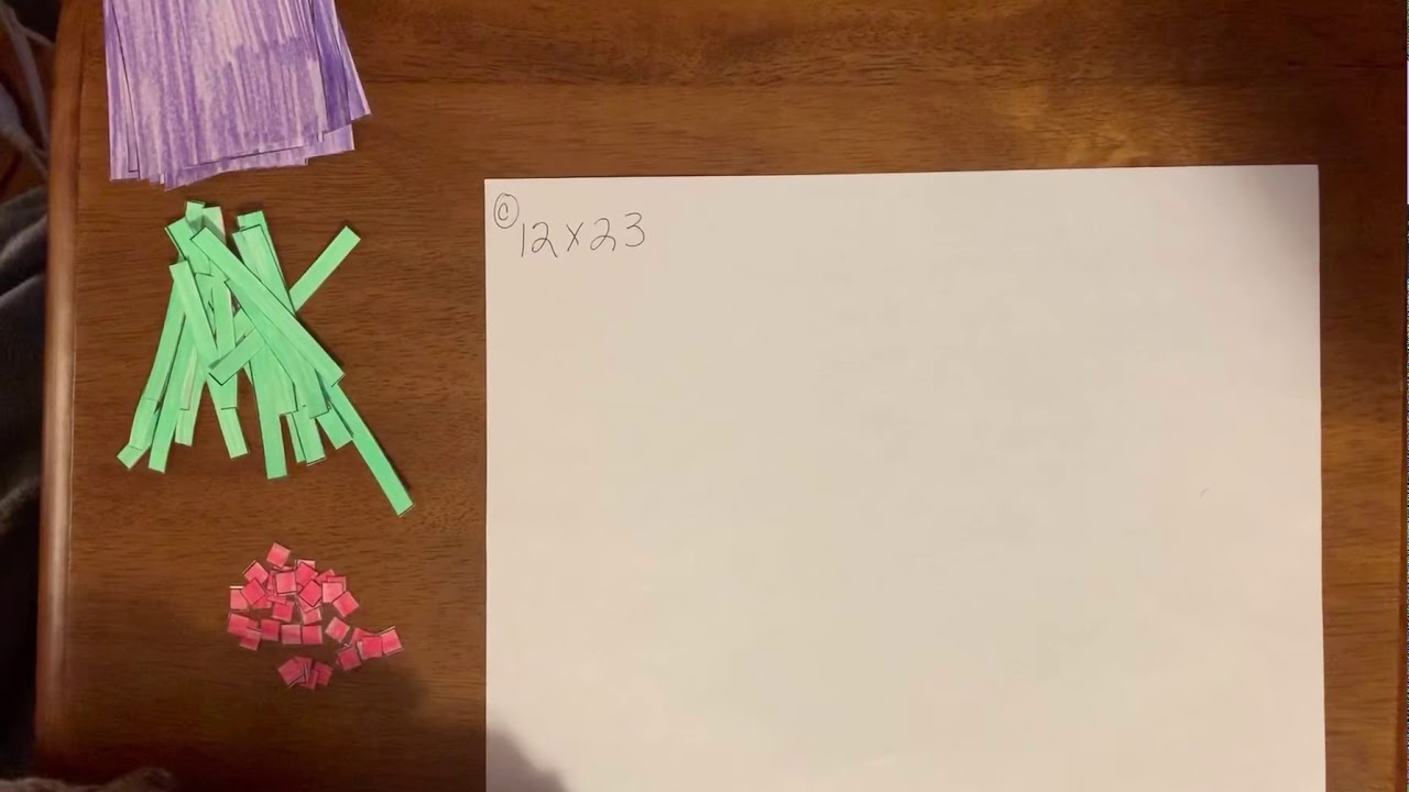 Multi digit multiplication using base ten blocks - YouTube