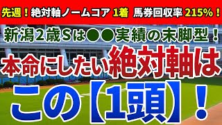 新潟2歳ステークス2020 は●●実績の末脚型！本命にしたい絶対軸は【この1頭】