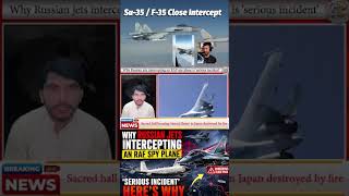 Russian Su-35 Triggers Emergency on RAF Spy Plane 🚨 #shorts #trending