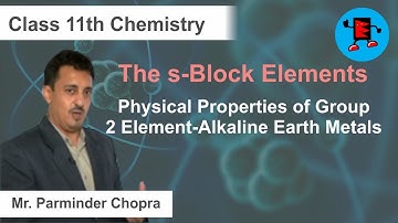 CBSE Class 11 Chemistry s-Block Elements Physical Properties of Group 2 Element-Alkalin |Extraminds
