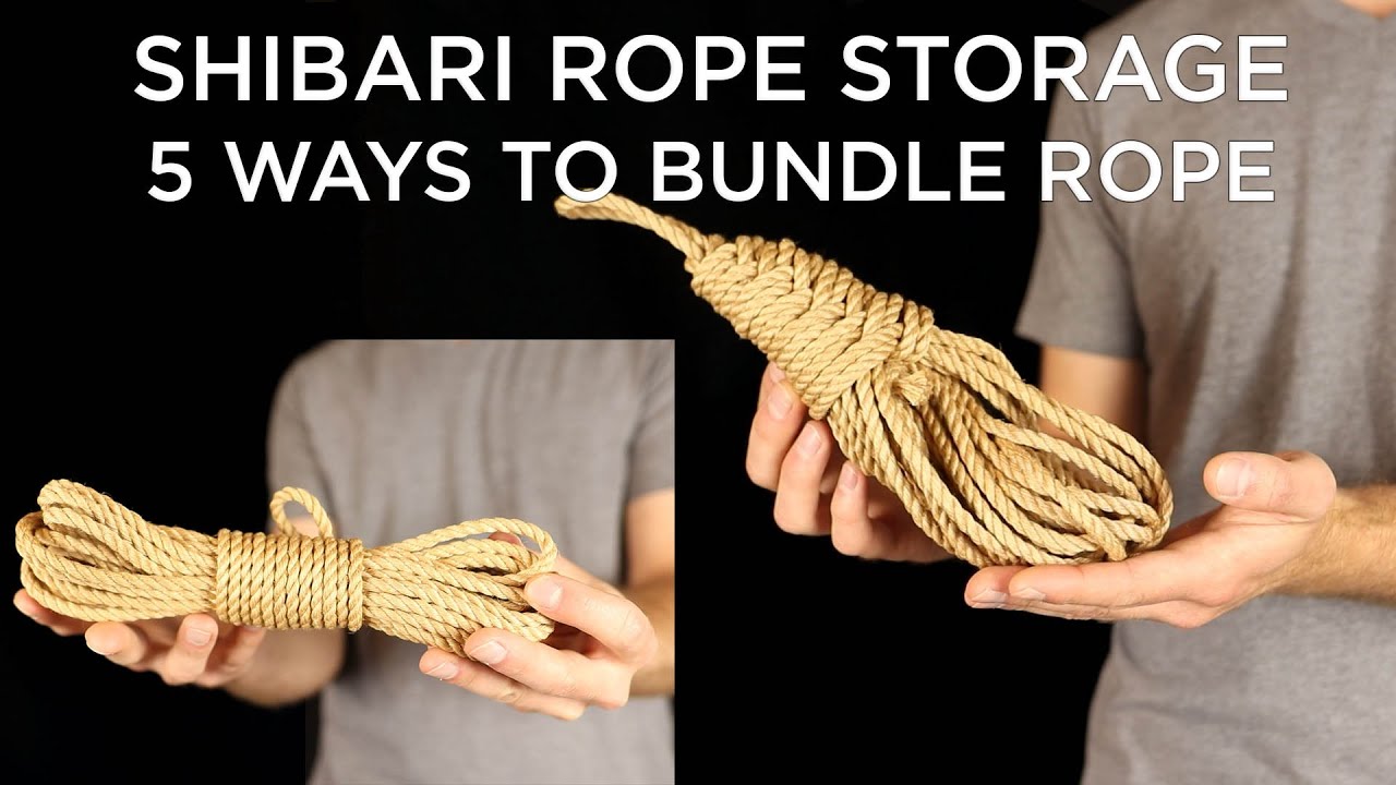 Shibari Rope Storage - 5 ways to bundle your rope - Long term storage and  more! 