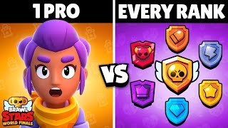 1 Pro Player vs EVERY RANK Until I Lose