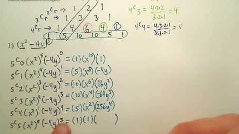 6.8a 2 Binomial Theorem - Algebra 2
