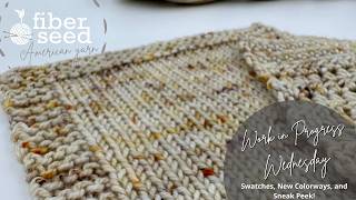 Work in Progress WIP Wednesday 9/23/26 Swatchess, New Colorway, and a Sneak Peek!