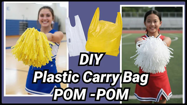 Easy way to make POM POM using plastic bag | Cheerleading POM POM making | plastic bag reuse | Ep169
