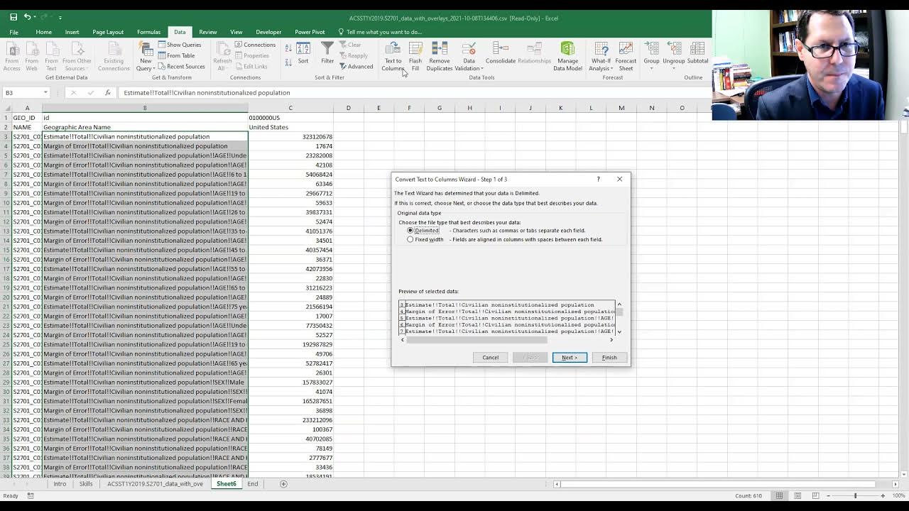EXCEL 102: Data Wrangling in Excel - YouTube