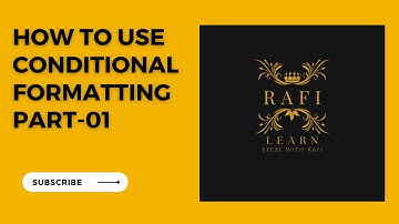 Conditional Formatting in Excel Tutorial Part-1