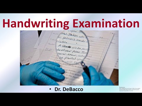 Video: How Is Handwriting Examination Carried Out