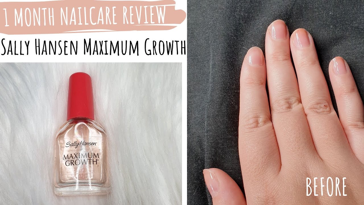TESTING SALLY HANSEN MAXIMUM GROWTH FOR ONE MONTH | Kelly Marie - YouTube