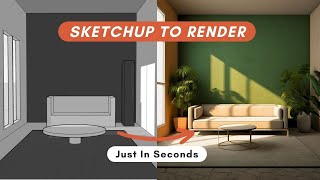Turn Your Mood Boards & SketchUp Models into Realistic Renders (Using AI)
