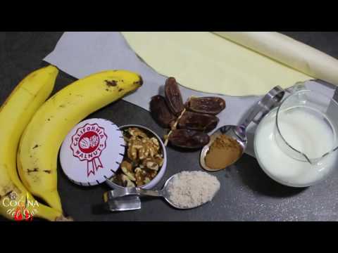 Video: Hojaldre De Plátano Con Nueces