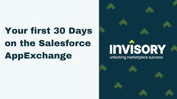 Your First 30 days on the Salesforce AppExchange as an ISV