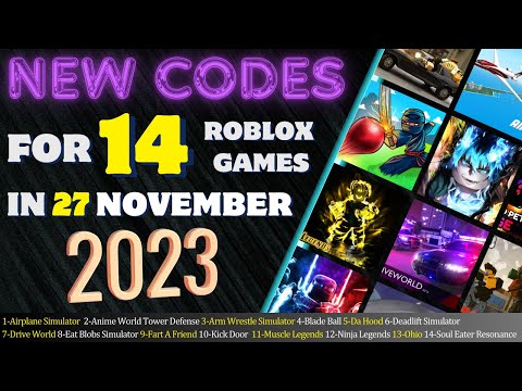 New Codes For 12 Roblox Games In 24 November 2023 #robloxcodes