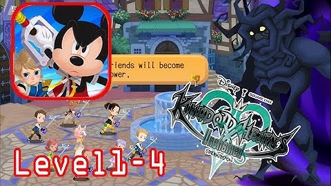 KINGDOM HEARTS Unchained X: Gamesplay Part-1 Story Mode Level 1-4 (iOS & Android By SQUARE ENIX INC)