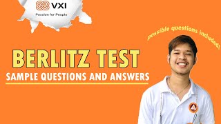 Berlitz Test Practice with Answers | Call Center | VXI | Darrell Dela Cruz by Darrell FreeTalks 84,766 views 2 years ago 12 minutes, 17 seconds