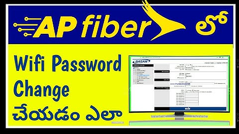 Ap fiber wifi Password changing
