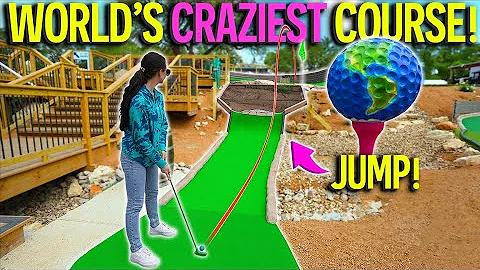 The Craziest Mini Golf Course in the World! | Elisha's Best Hole In One Ever!