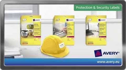 Avery Protection Security Labels