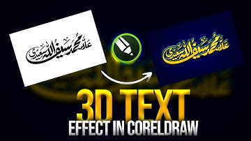 3D Text Effect in CorelDRAW | Urdu/Hindi