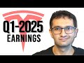 Tesla Q1-2025 Earnings Report &amp; Call: LIVE