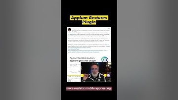 Have you tried the new Appium Gestures plugin yet? 🤔