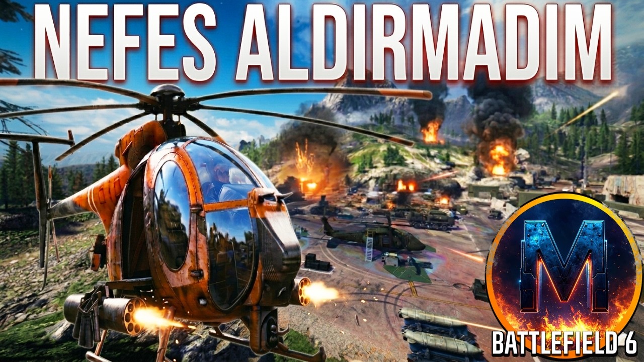 AH 6 Littlebird ile Rakip Helikopterlere Nefes Aldırmadım! 57 Kill | Battlefield 6