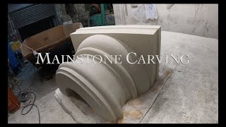 Stonemasonry - MAINSTONE CARVING - Moulded Capital. Banker masonry, stone carving, limestone, craft.