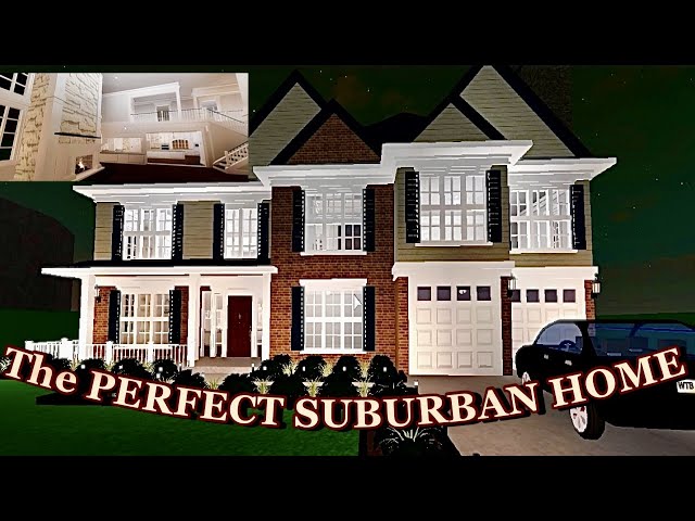 4 bedroom suburban home 🏡🤍 #luvtra #bloxburg #fyp #layout #roblox #b, bloxburg suburban house