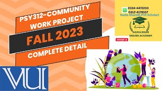 Psy312  community work project assignment 3 solution fall 2023 by nadia khan online academy Profile