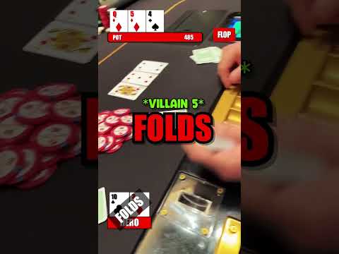 RUNNER RUNNER and what wins?! in Las Vegas No Limit Texas Holdem Poker #lasvegas #poker
