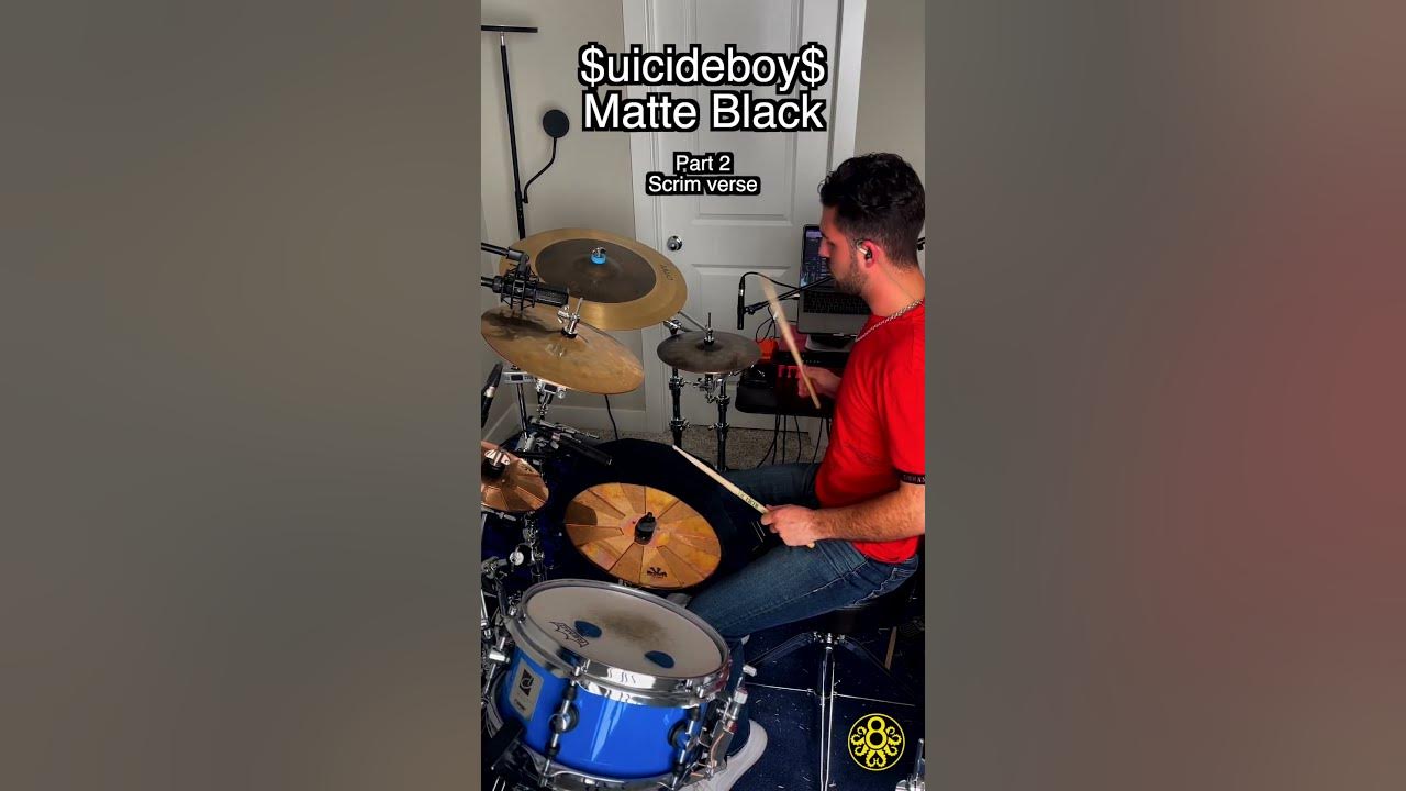 (P2) MATTE BLACK $UICIDEBOY$ DRUM COVER #shorts #suicideboys #g59 #g59records (P2) MATTE BLACK $UICIDEBOY$ DRUM COVER #shorts #suicideboys #g59 #g59records