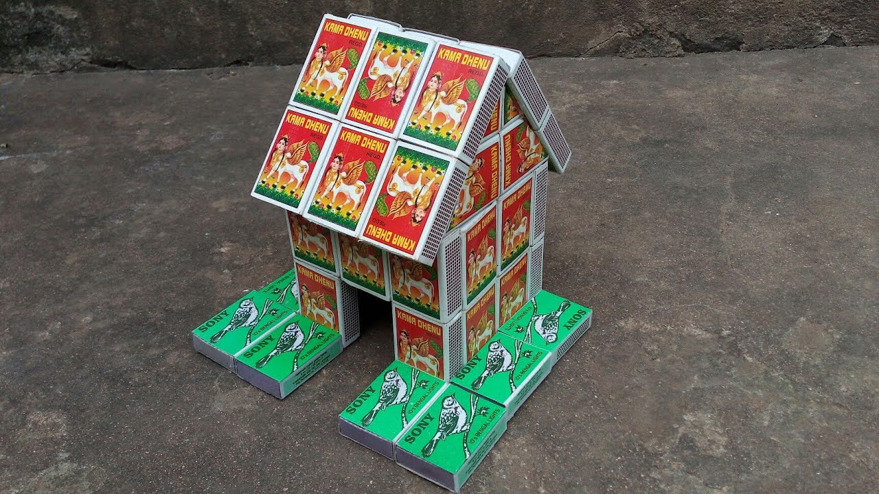 1 How to Make House From Matchbox Best Out Of Waste Matchbox House