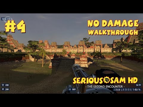 Видео: Serious Sam HD: TSE прохождение игры - Уровень 4: Змеиные Дворы (All Secrets + No Damage)
