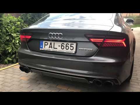 Audi S7 COLD START! Milltek Exhaust & Downpipes