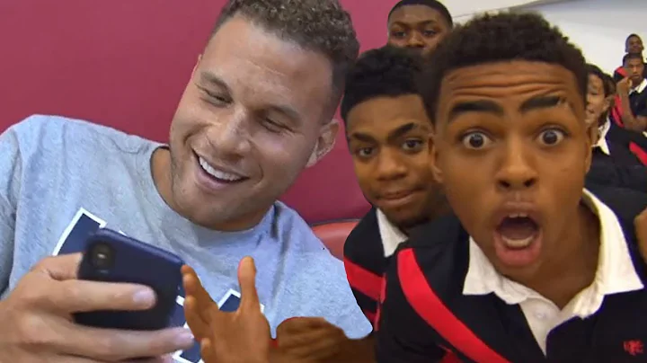 Blake Griffin Reacts to Famous Dunk Session in Fro...