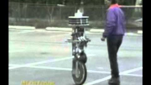 David Vos and his unicycle robot