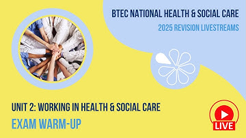 Exam Warm-Up for Unit 2 Working in Health & Social Care BTEC National HSC