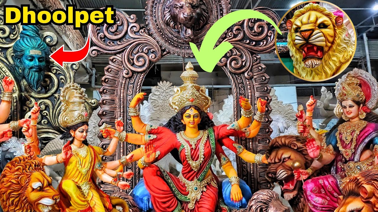 Dhoolpet Durga Mata 2024 | Ganesh Singh Kalakar Making | Dussehra Season Already Started #durgapuja