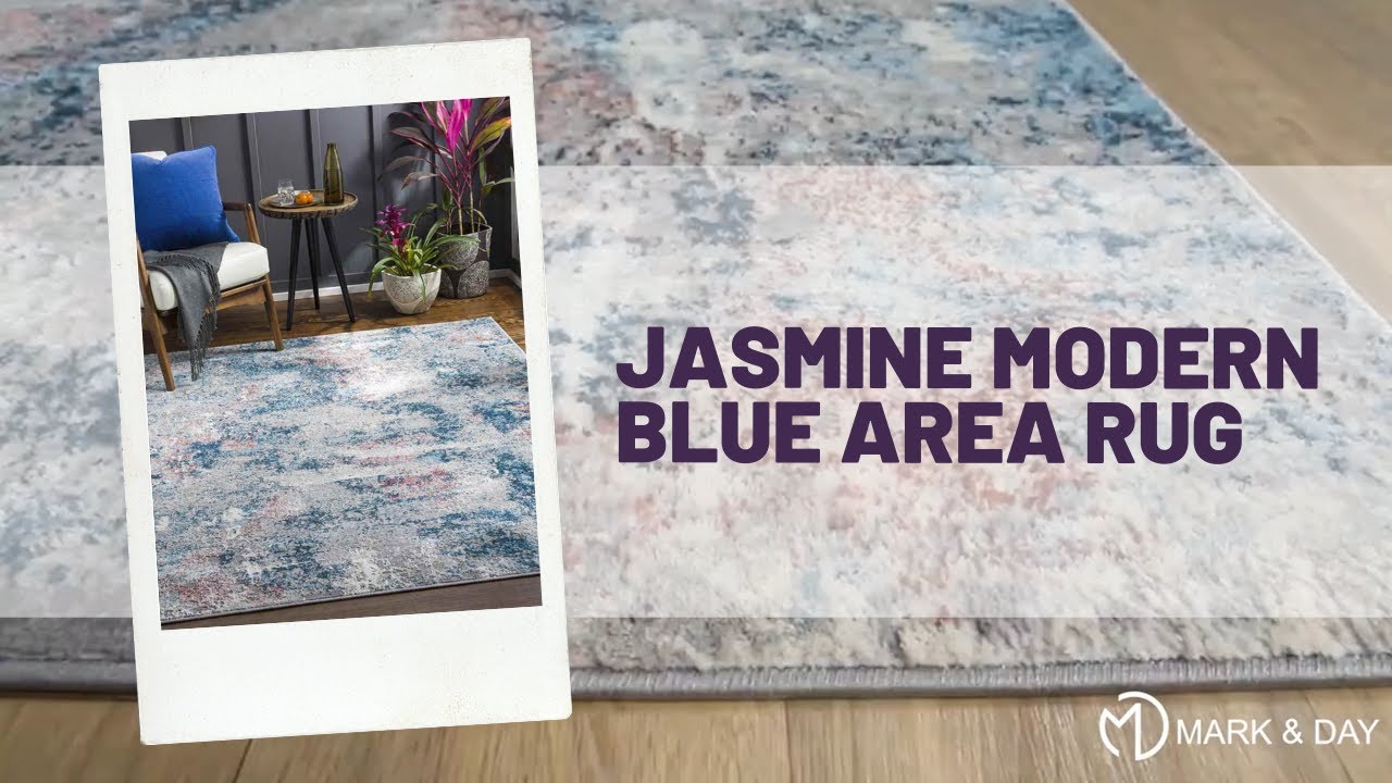 Jasmine Modern Blue Area Rug