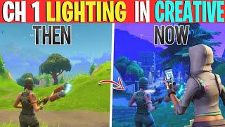 Chapter One Lighting In Fortnite Creative Mode!! #Shorts