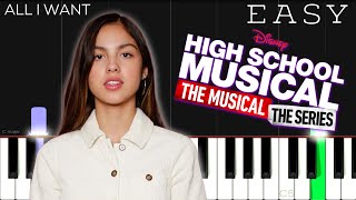 Olivia Rodrigo - All I Want HMTMTS | EASY Piano Tutorial