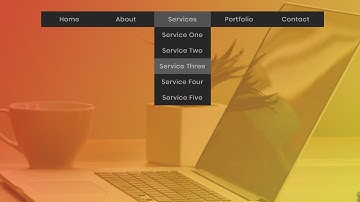 Navbar with Dropdown Menu Animation