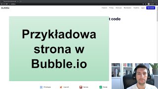 Przykładowa strona w Bubble.io