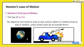 Newtons 1st Law Lesson