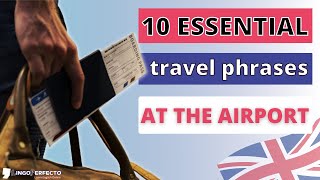 10 Essential English Travel Phrases! | At the Airport ✈️ 🇬🇧