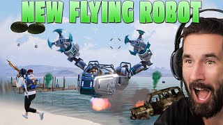 NEW Best MECHA ROBOT Gameplay With Squads  PUBG MOBILE