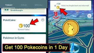 How To Get 100 Pokecoins in 1 day in Pokemon Go | 100 Pokecoins in 24 Hours in Pokemon Go Easy Trick screenshot 5