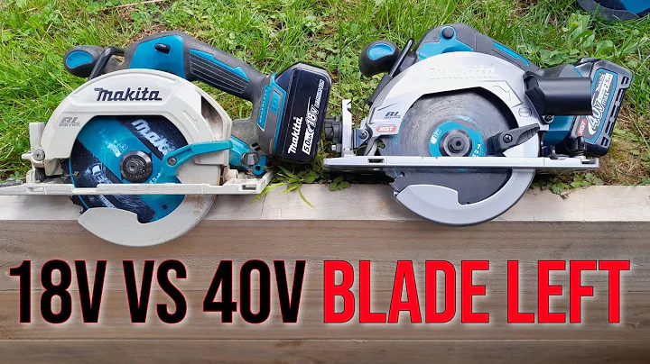 Makita GSH05 40v BLADE LEFT Circular Saw Review. Makita 18v VS Makita HS012G 40v Saw Showdown