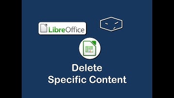 libreoffice calc delete specific content in a selection