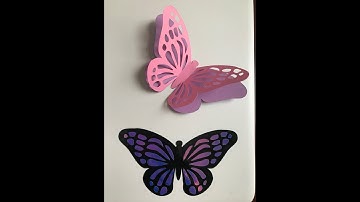 How to create a multilayer butterfly in design space | cricut crafts |